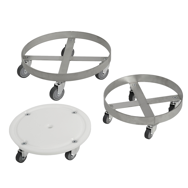 Trolley Stainless steel to bin 40 lt